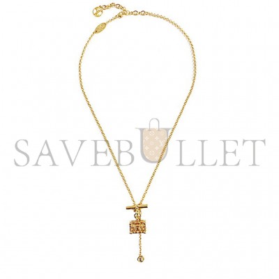 LOUIS VUITTON PETITE MALLE NECKLACE M00568